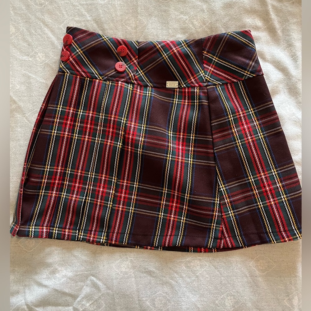 Girls Plaid Skirt Size 8